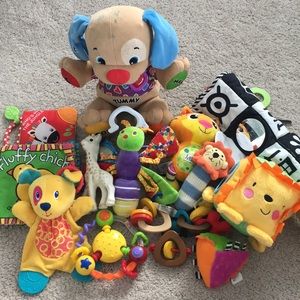 Lot of baby toys